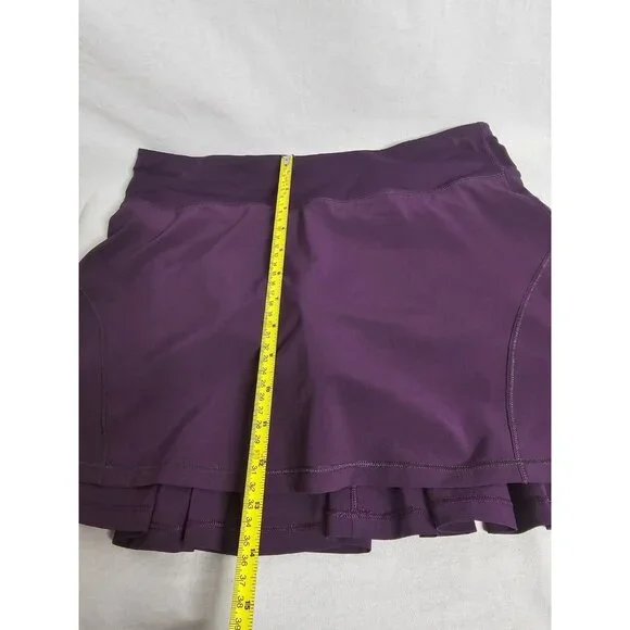 Lululemon 6 Tall Circuit Breaker Skirt Darkest Magenta Plum- Rare - Picture 7 of 11